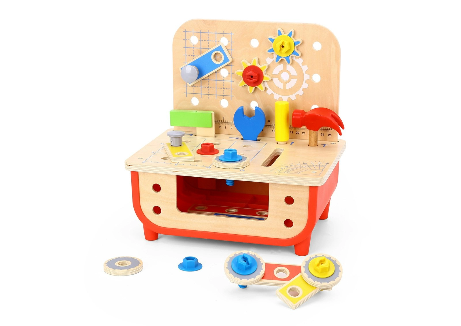 Tooky Toy Kids/Children's Deluxe Toy Work Bench w/Tools/Accessories Playset 3+