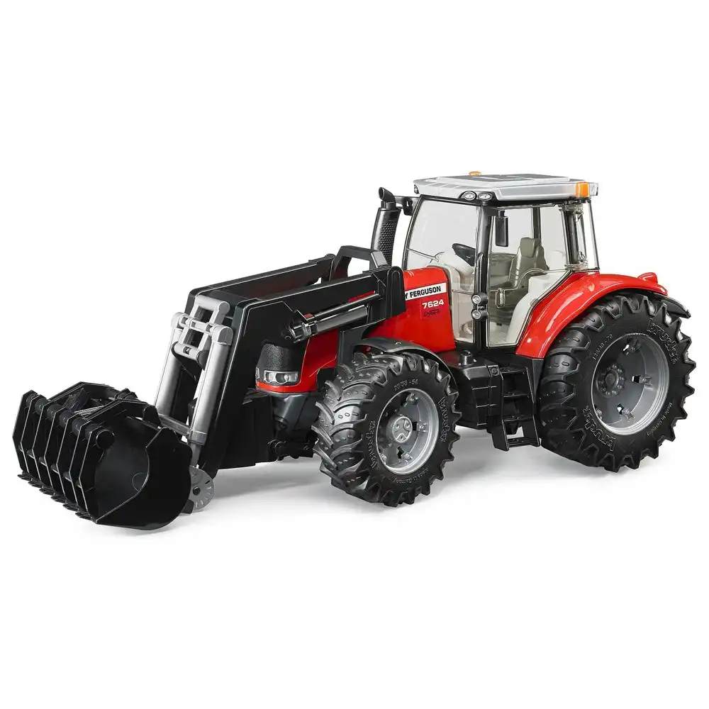 Bruder 1:16 Massey Ferguson 7624 44.5cm Tractor w/ Front End Loader Kids Toy 3y+