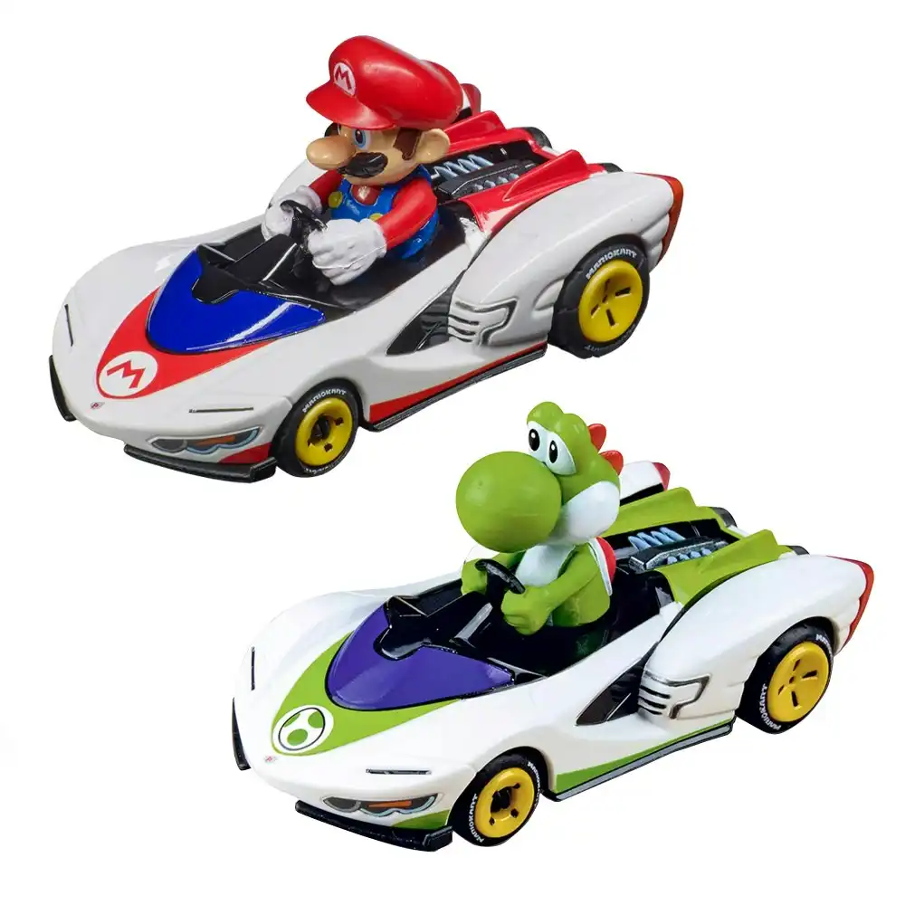 Carrera Pull & Speed Mario Kart Twin Pack Mario & Yoshi Kids Vehicle Toy 3y+