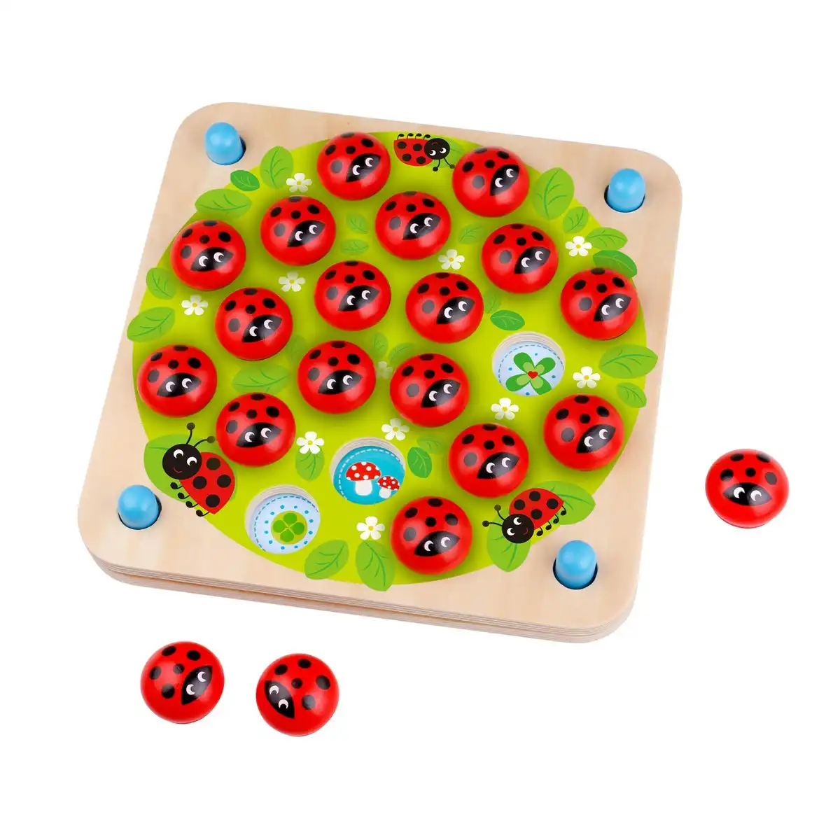 Tooky Toy Ladybug Educational Children's Memory Tabletop Matching Game 3y+