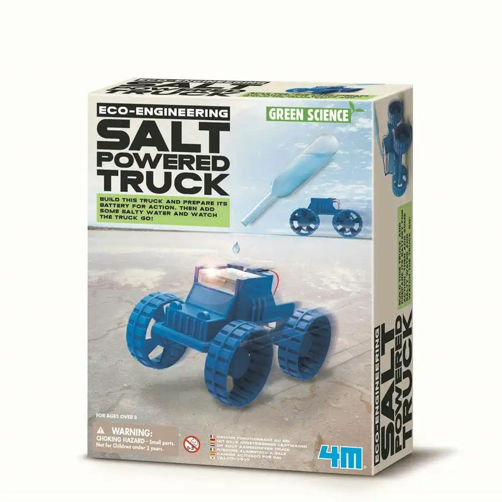 4M Green Science Salt Powered Truck Educational Kids/Toddler Activity Toy 8y+