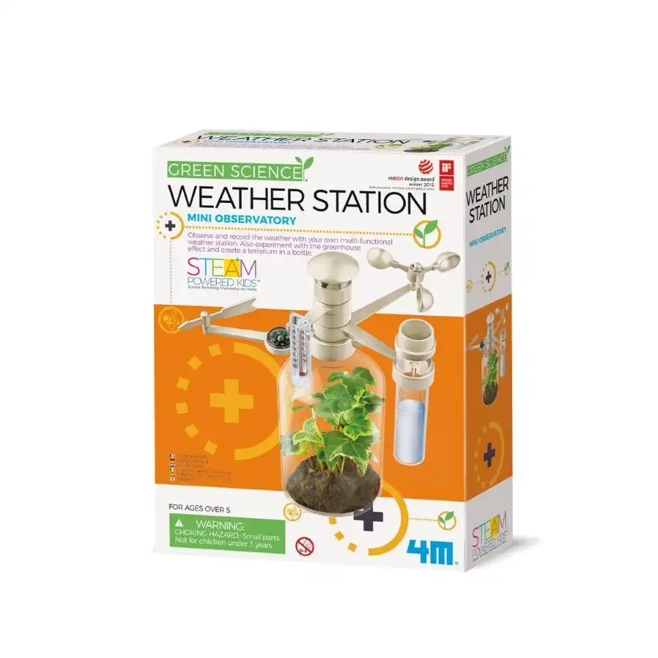 4M Green Science Weather Station Educational Kids/Toddler Fun Activity Toy 8y+