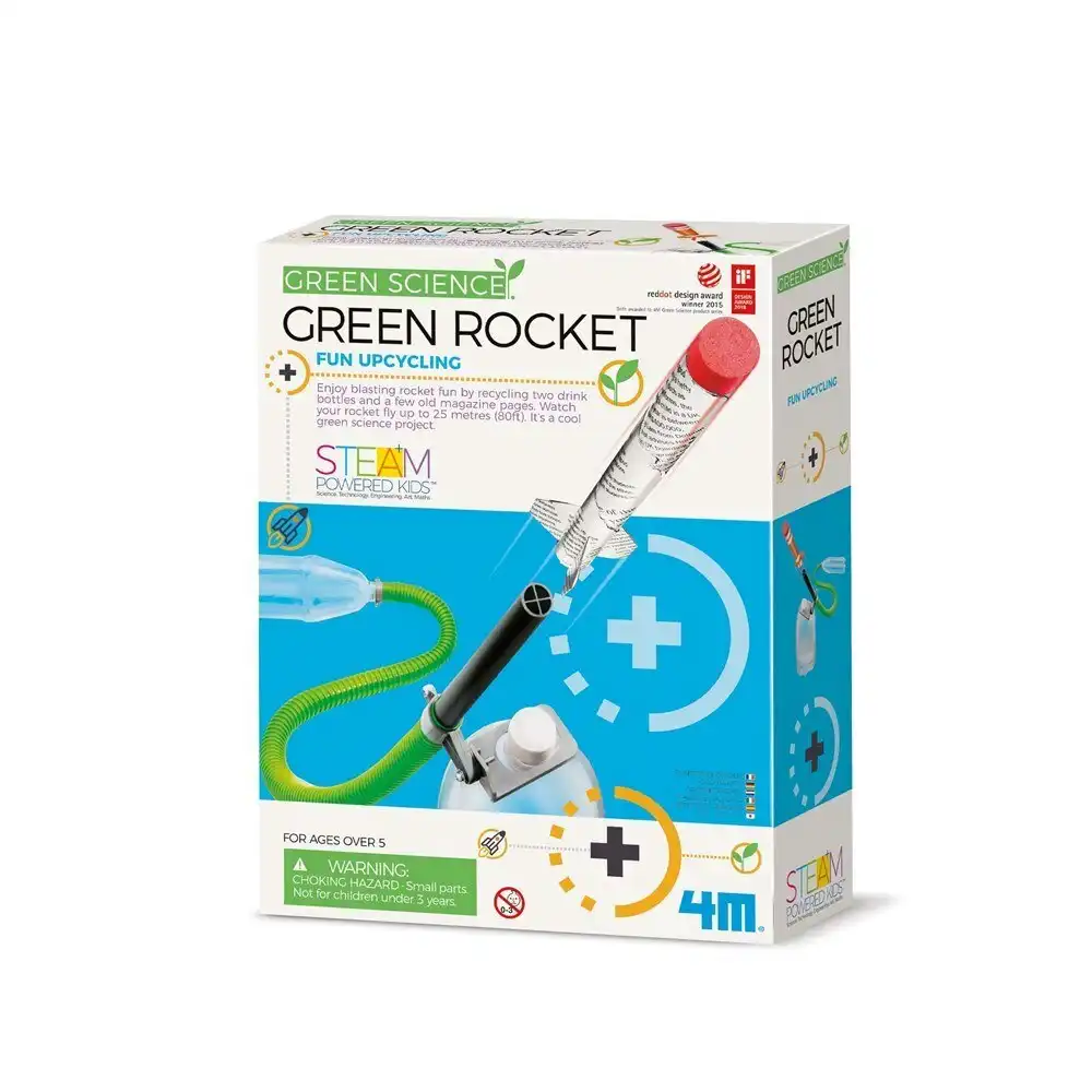 4M Green Science Green Rocket Educational Kids/Children Fun Activity Toy 8y+