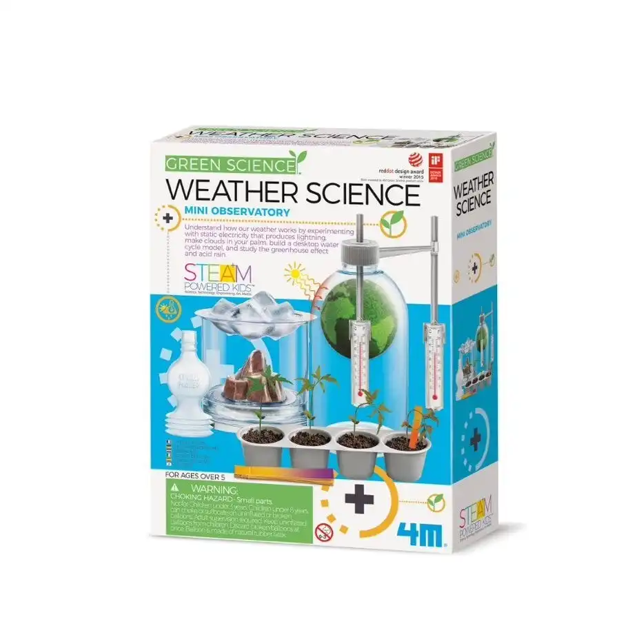 4M Green Science Weather Science Educational Kids/Toddler Fun Activity Toy 8y+