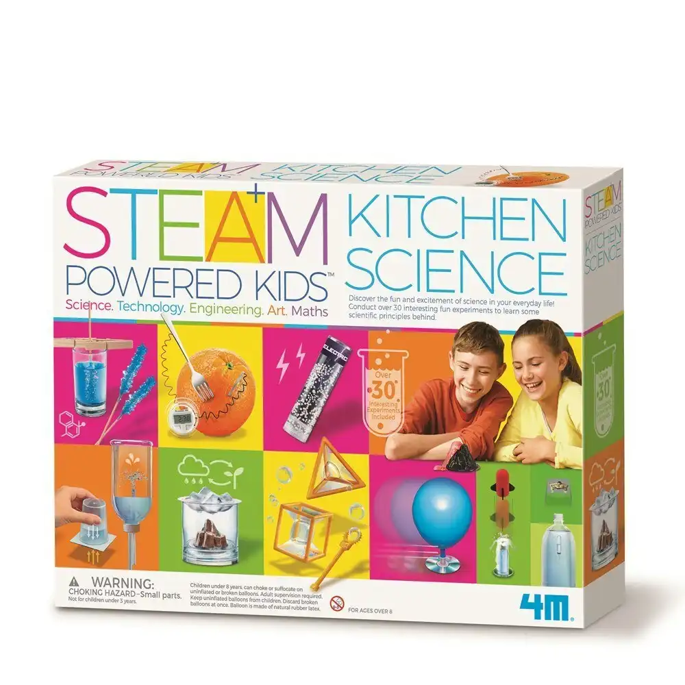 4M Steam Deluxe Kitchen Science Fun Educational Kids/Toddler Activity Toy 8y+