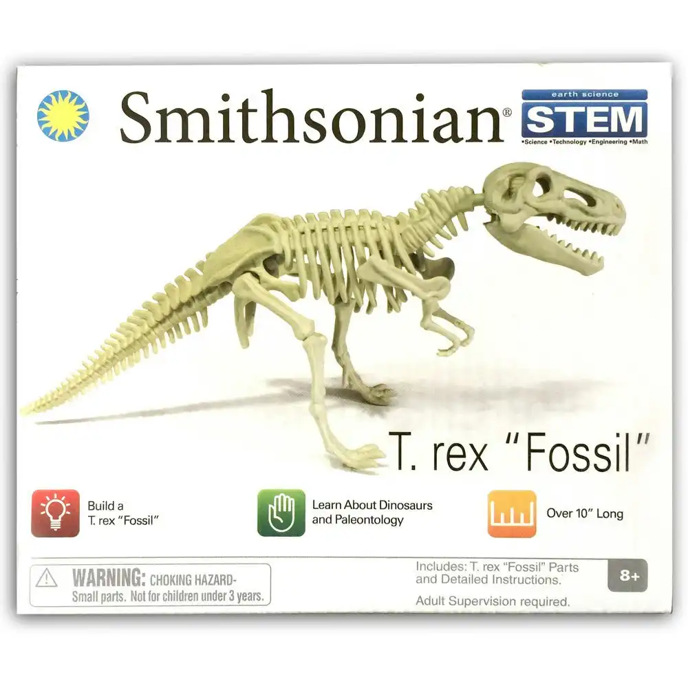 Smithsonian 25cm T Rex Fossil Skeleton Assembling Palaeontology Pretend Toy/Kids