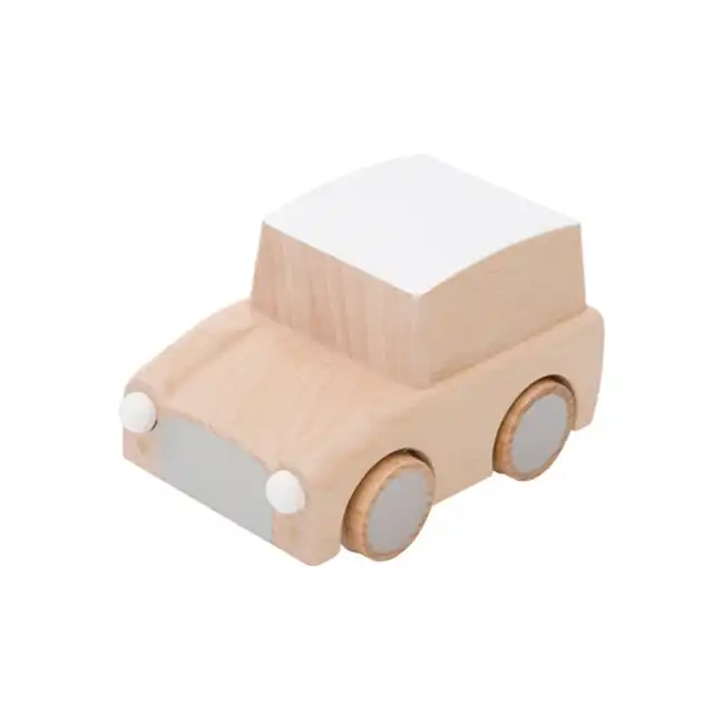 Kiko & gg Kuruma 9cm Car/Vehicle Kids/Children Wooden Pull Back Toy Natural 3+
