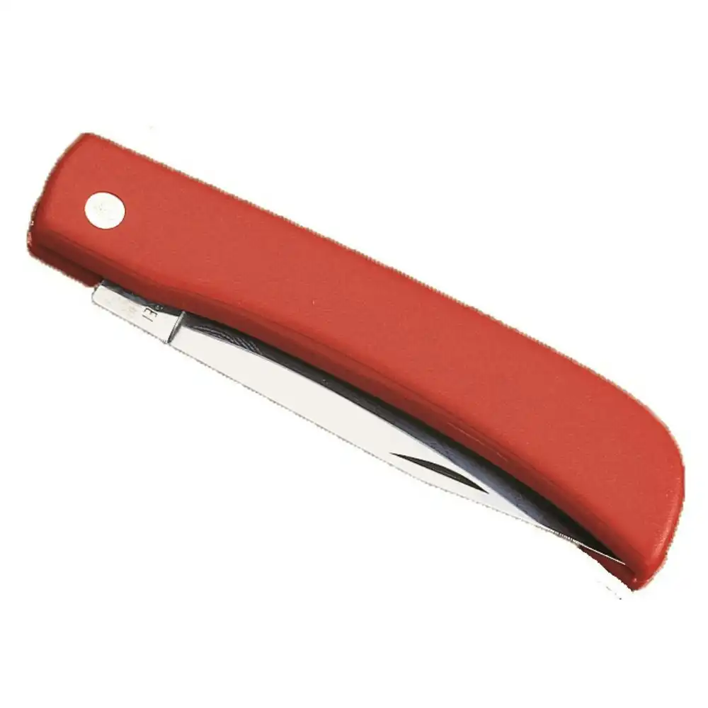 Whitby Knives Survival/Camping SS Pocket/Lock Knife - Plastic Handle Red