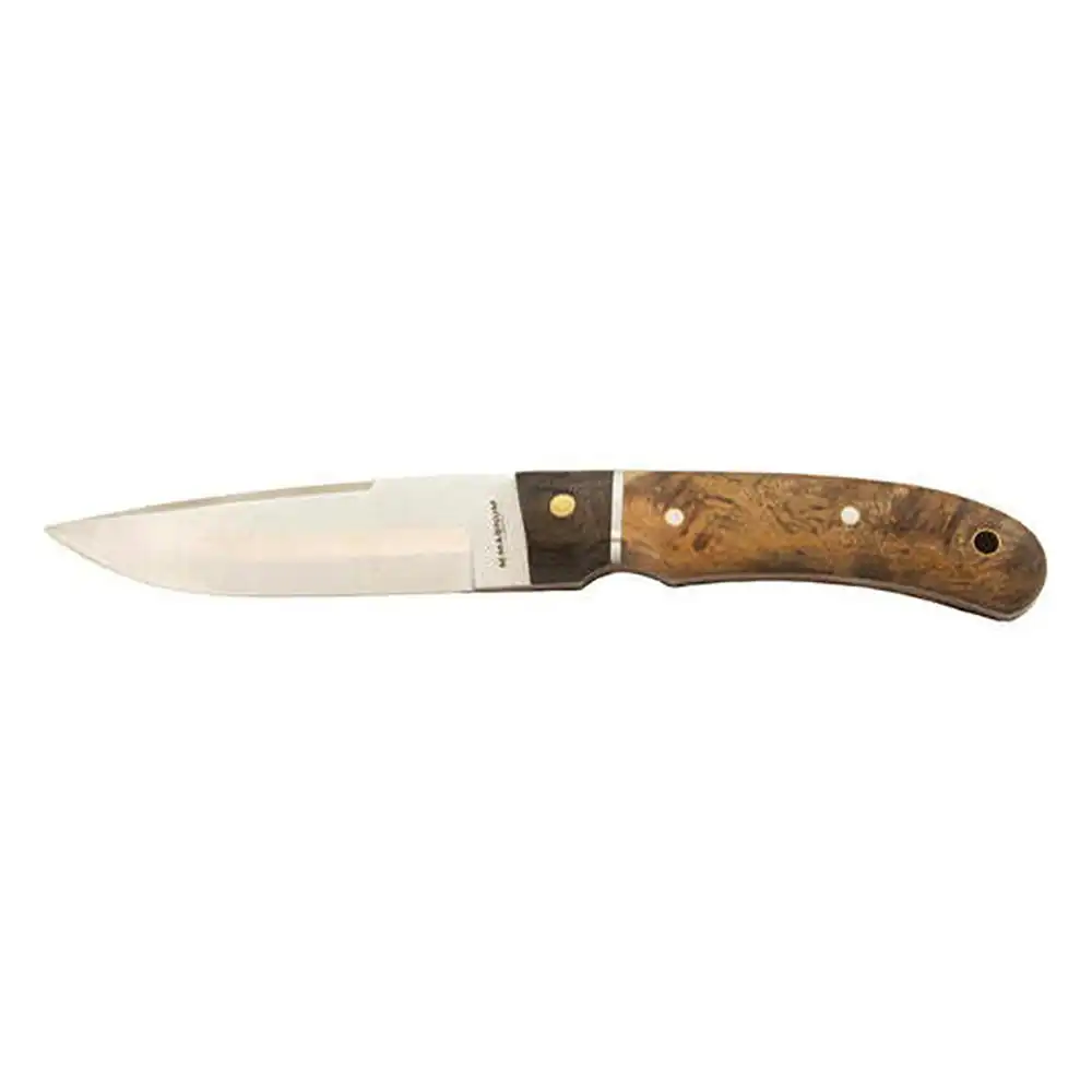 Whitby Pakkawood/Burlwood Handle Survival/Camping Knife w/ Sheath - 4.5'' Blade