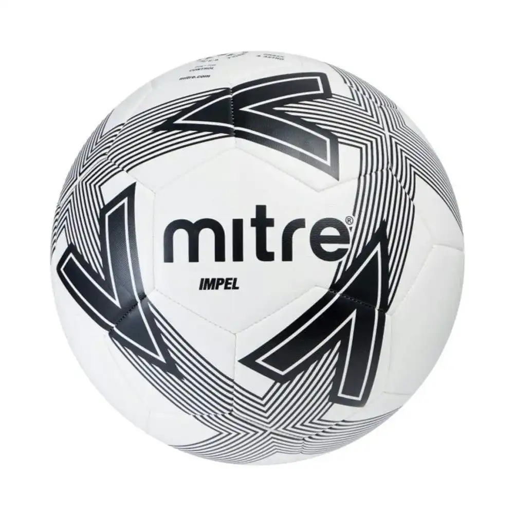 Mitre Impel One Training Football/Soccer Ball 30 Panel Size 5 White/Black