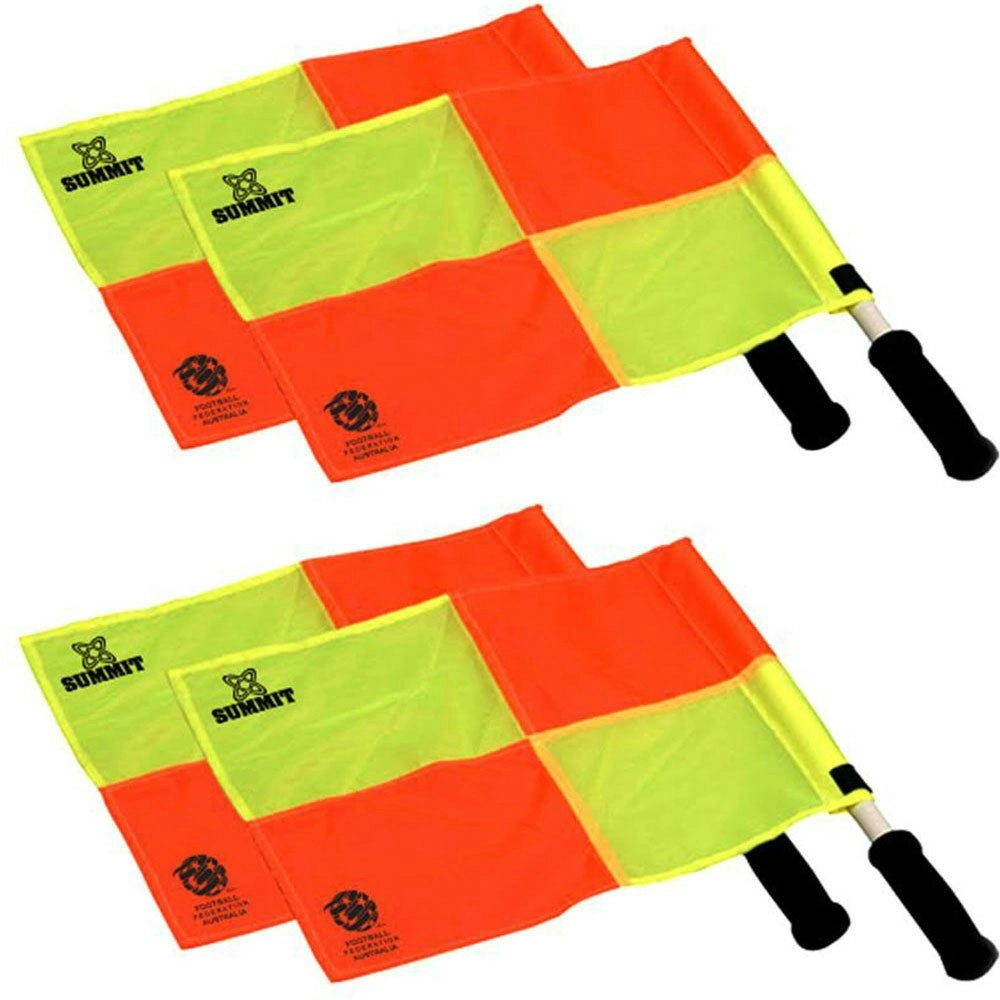 4pc 36cm Summit Linesman/Referee Flag f/ Training Sports/Soccer/Football Set