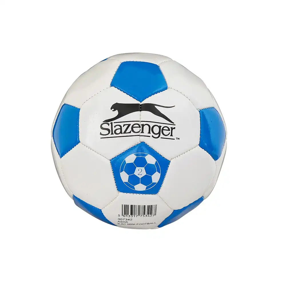 Slazenger Soccer Ball Size 2 WHT/BLU Sport/Fitness Training/Practice Outdoor