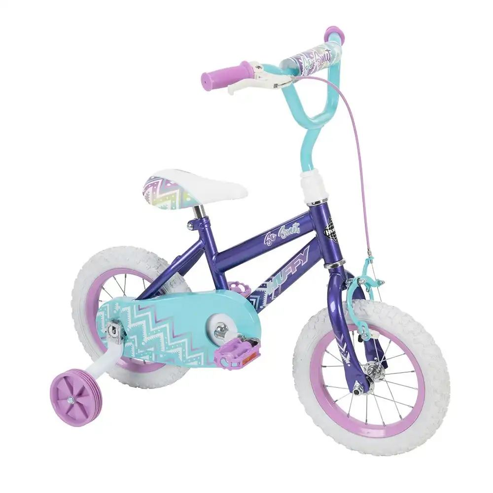 Huffy So Sweet 12" Kids Bicycle Bike 3-5yr/94-109cm Purple w/Training Wheels