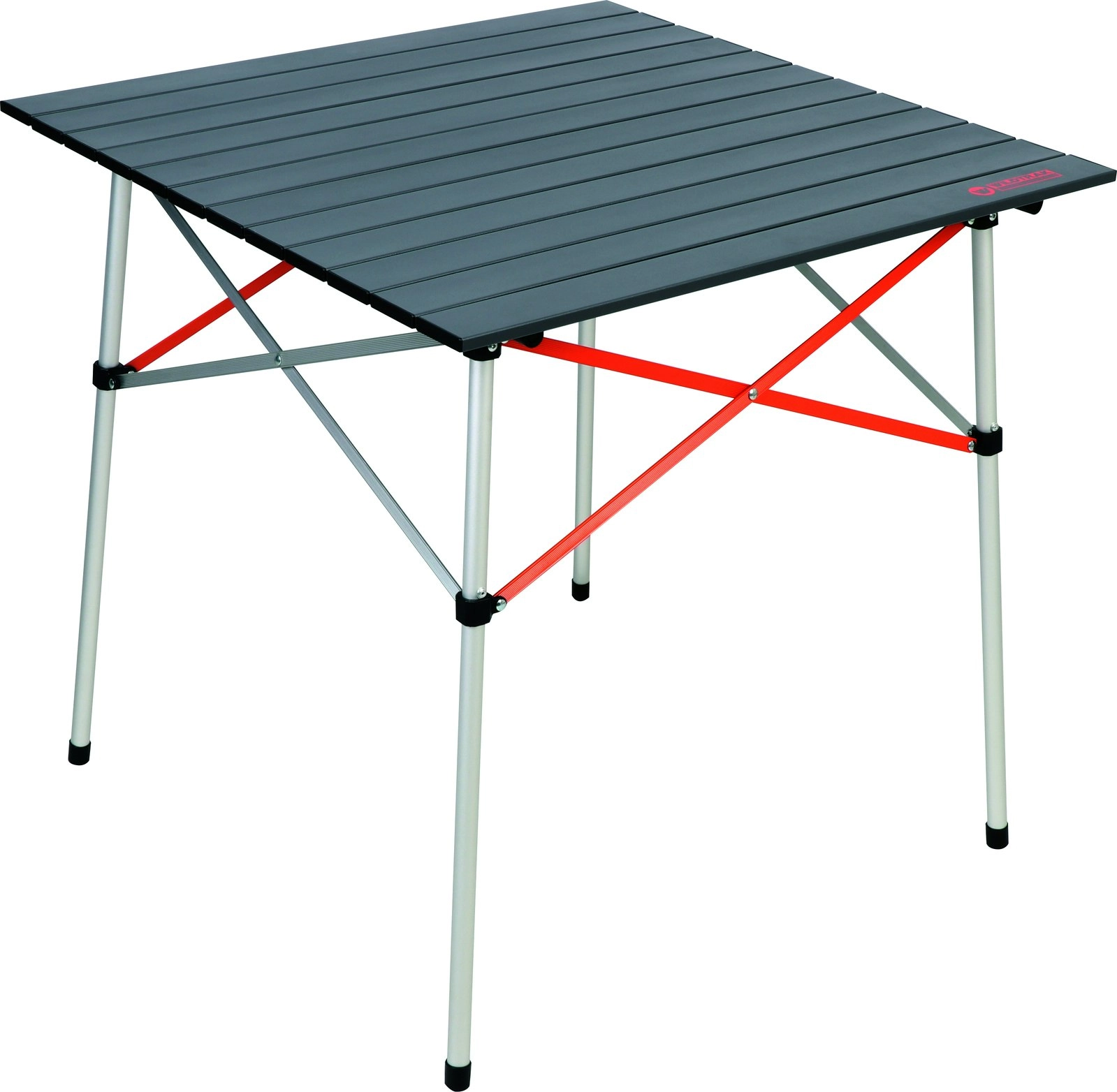 Wildtrak Compact 70cm Aluminium Foldable Outdoor Camp Table w/ Carry Bag Grey