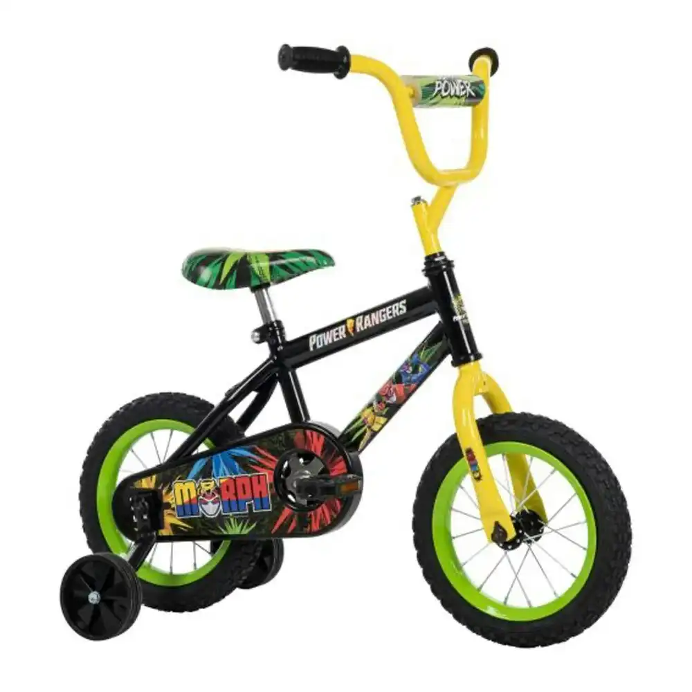 Huffy Power Rangers 30cm Kids Push Pedal Bike/Bicycle w/Training Wheels 3-5y