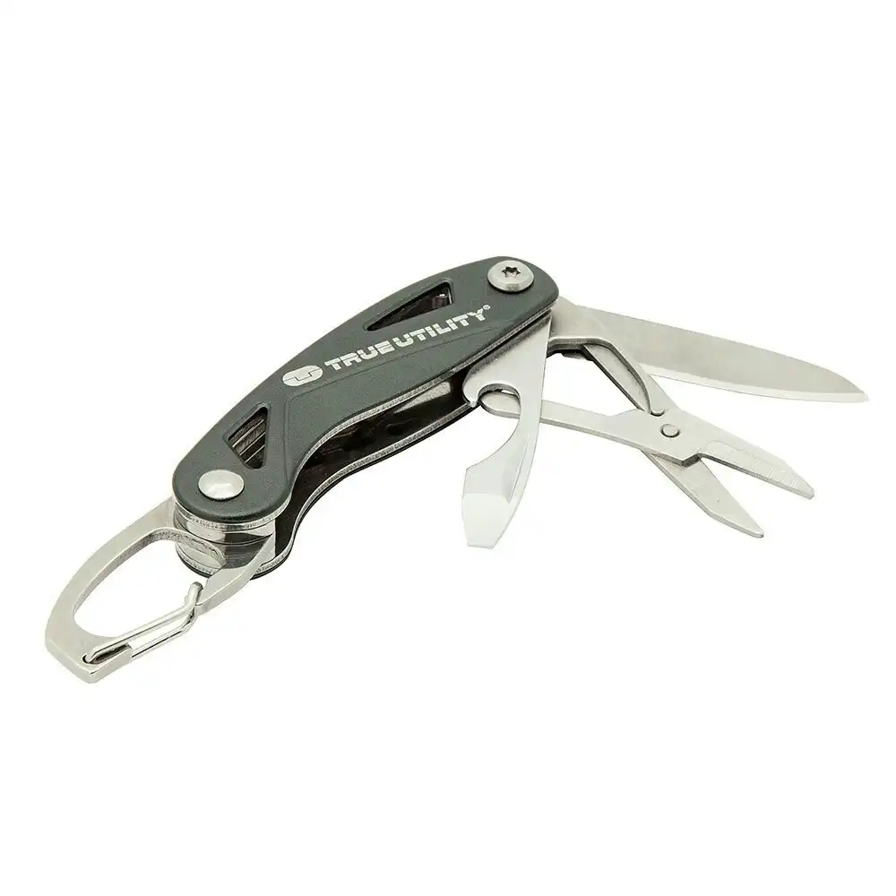 True Utility Stainless Steel 5 Multi Tool Pocket Knife/Screwdriver Clipstick