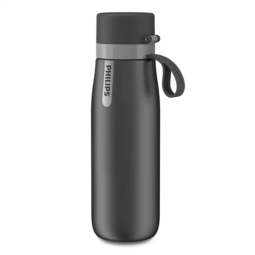 Philips Go Zero 550ml Daily Insulated Filtration Water Bottle Stainless Steel