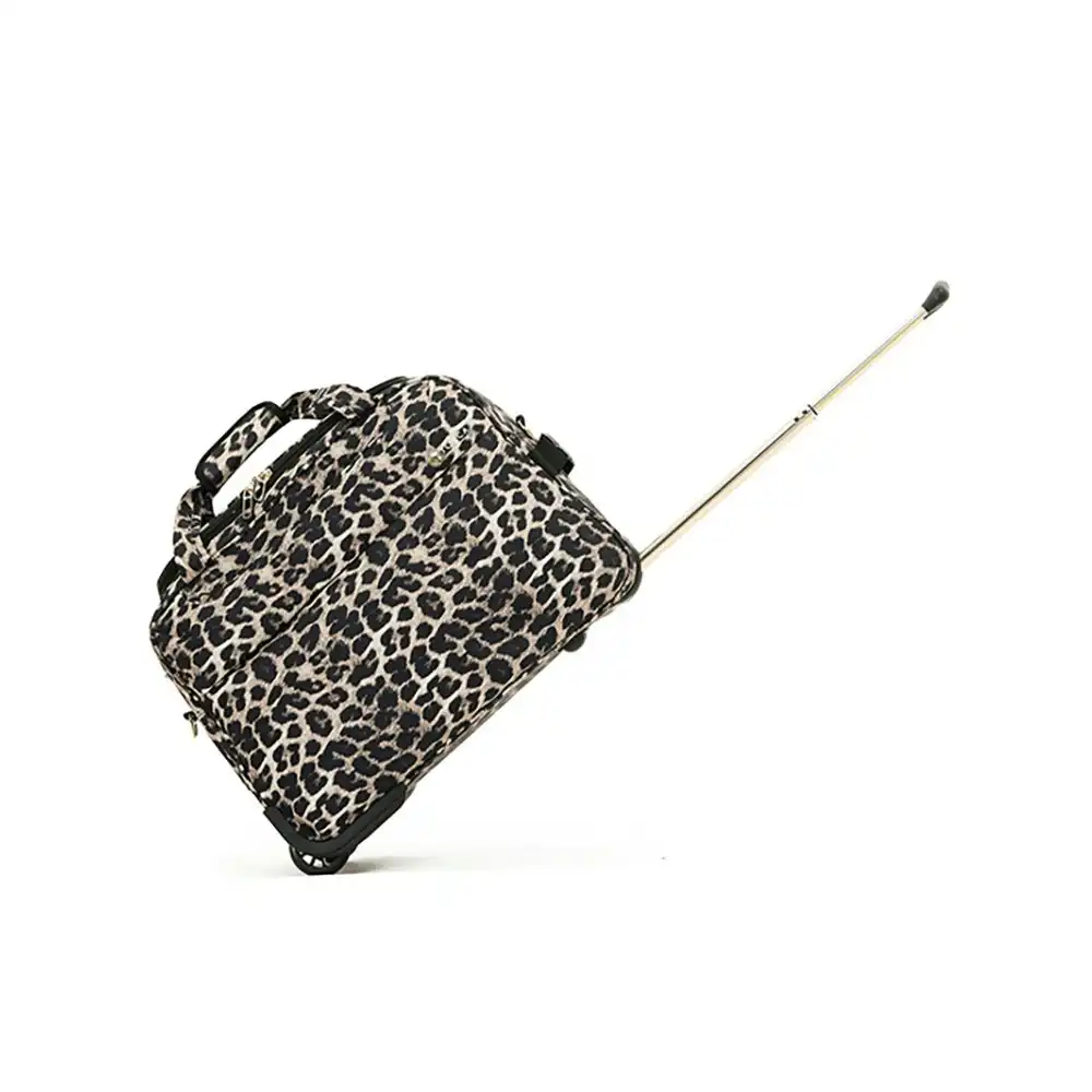 Tosca So-Lite 3.0 2 Wheel Holiday Travel Suitcase/Bag 48x32x26cm - Leopard