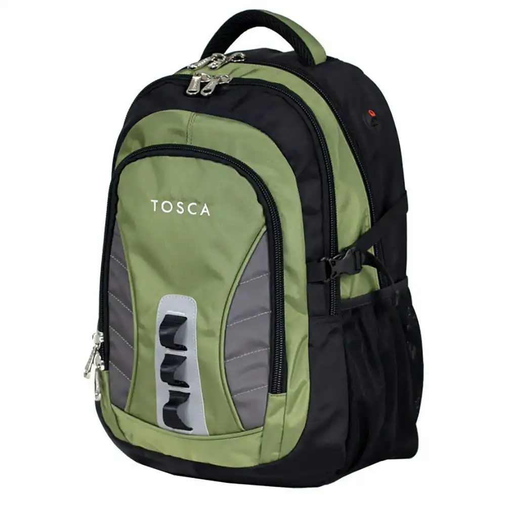 Tosca 46x31x22cm/31L Adult Shoulder Padded Outdoor Backpack Bag Khaki/Grey