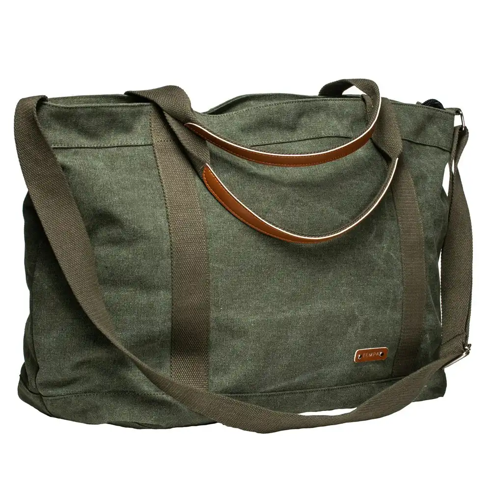 Tempa Kayce Adjustable 38.5cm Shoulder Tote Bag Travel Storage Large Olive Green