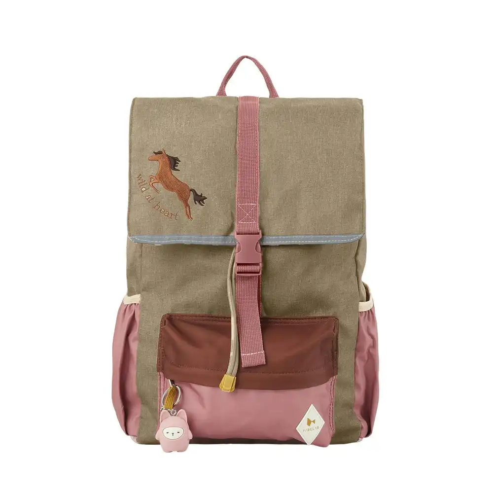 Fabelab Eco Backpack 44cm/14L Travel/School Kids Carry Bag Large Wild at Heart