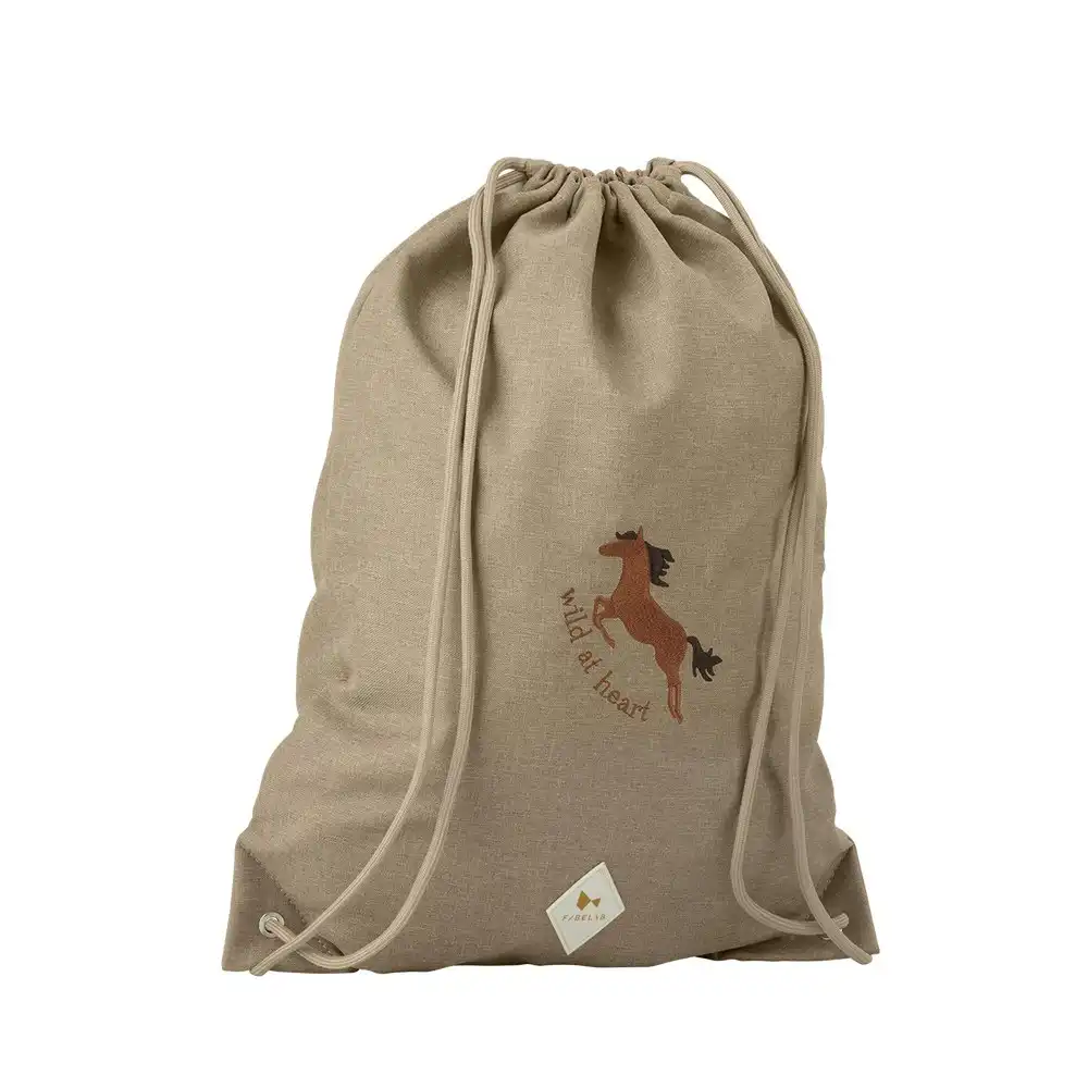 Fabelab Eco String Bag 32x42cm Adjustable Drawstring Kids Backpack Wild at Heart