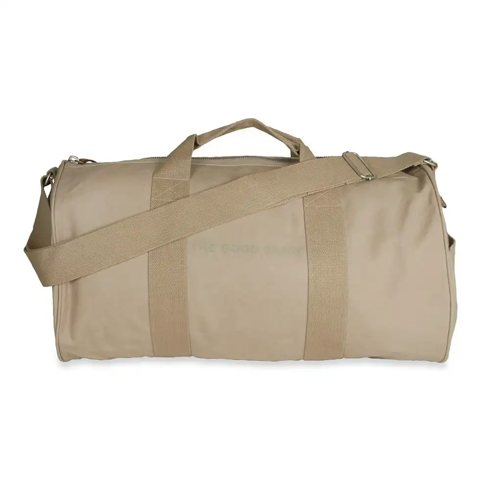 The Good Brand Recycled Cotton Duffle Hand Carry Shoulder Bag w/ Straps Crockery