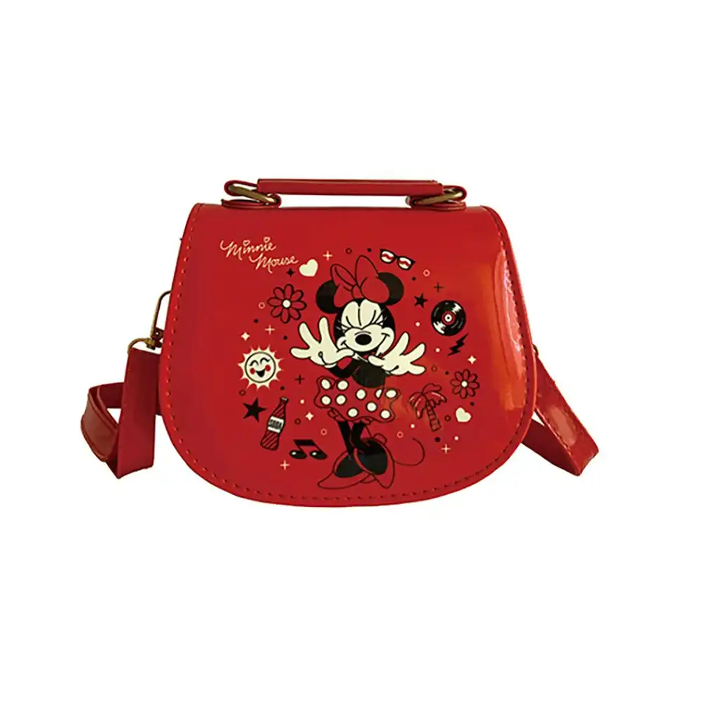 Disney Minnie Mouse Kids/Childrens Shoulder/Crossbody Plush Handbag 18x14x7cm