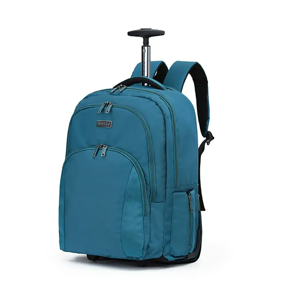Tosca Oakmont Trolley Wheeled Ballistic Fabric Backpack Bag 50x35x25cm - Teal