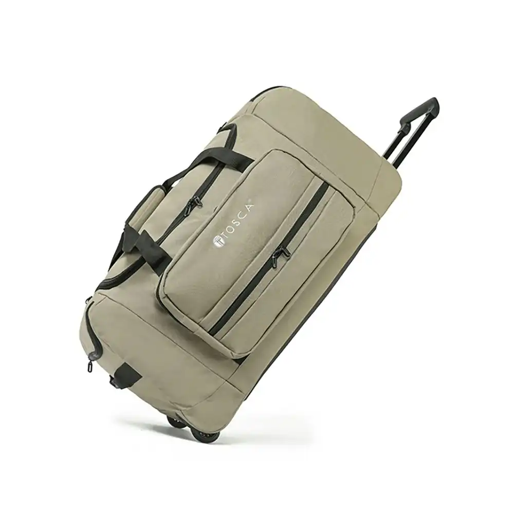 Tosca Medium Wheeled Duffle/Weekender Multi Purpose Tote Bag 75cm - Khaki