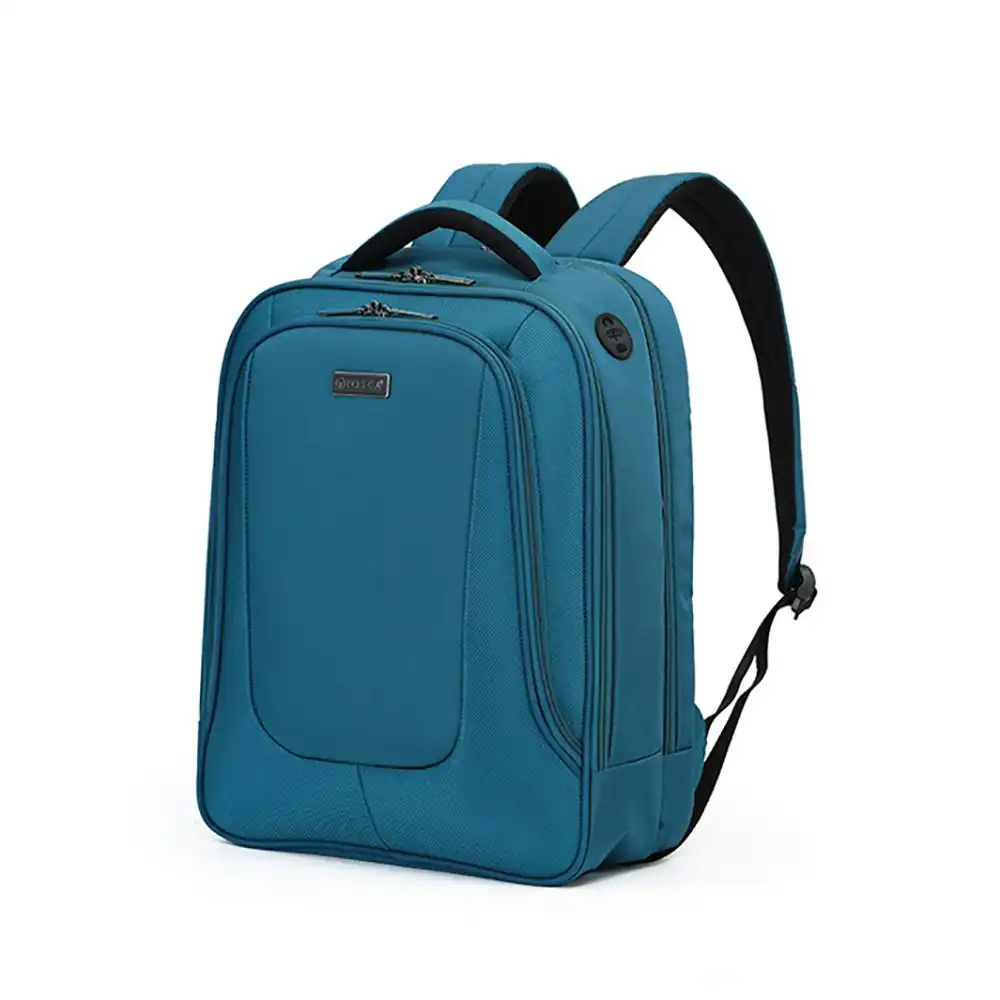 Tosca Oakmont Business Laptop Shoulder Padded Backpack Bag 20x42x32cm - Teal