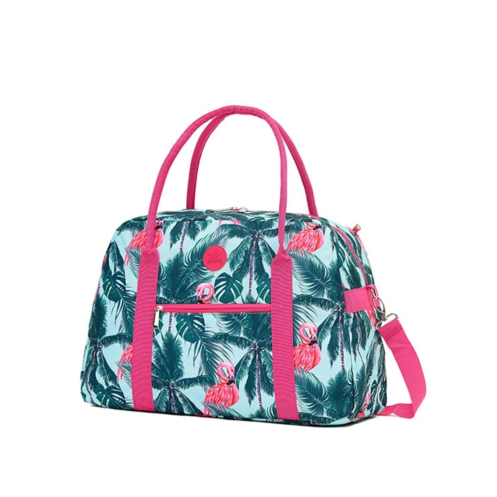 Tosca Cabin Overnight Shoulder Hang Carry Tote Bag 50x22x35cm - Flamingo