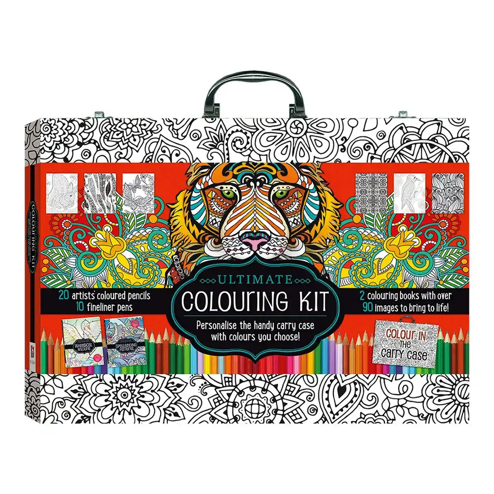 Kaleidoscope Ultimate Colouring Carry Case: Animals and Patterns Kit 8y+