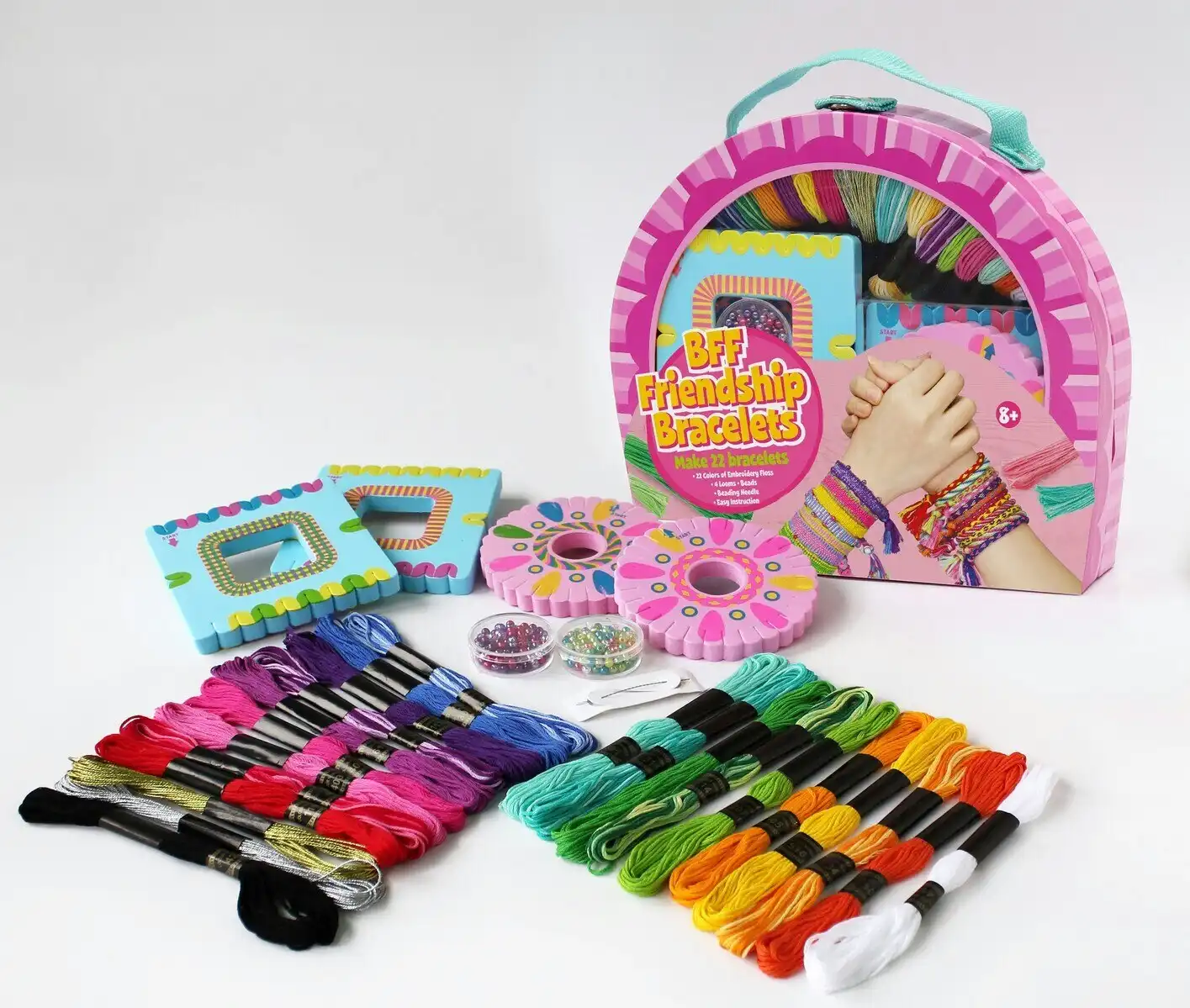 Kaper Kidz Friends 4 Ever Bracelet Making DIY Craft Kids/Children Yarn Kit 8+