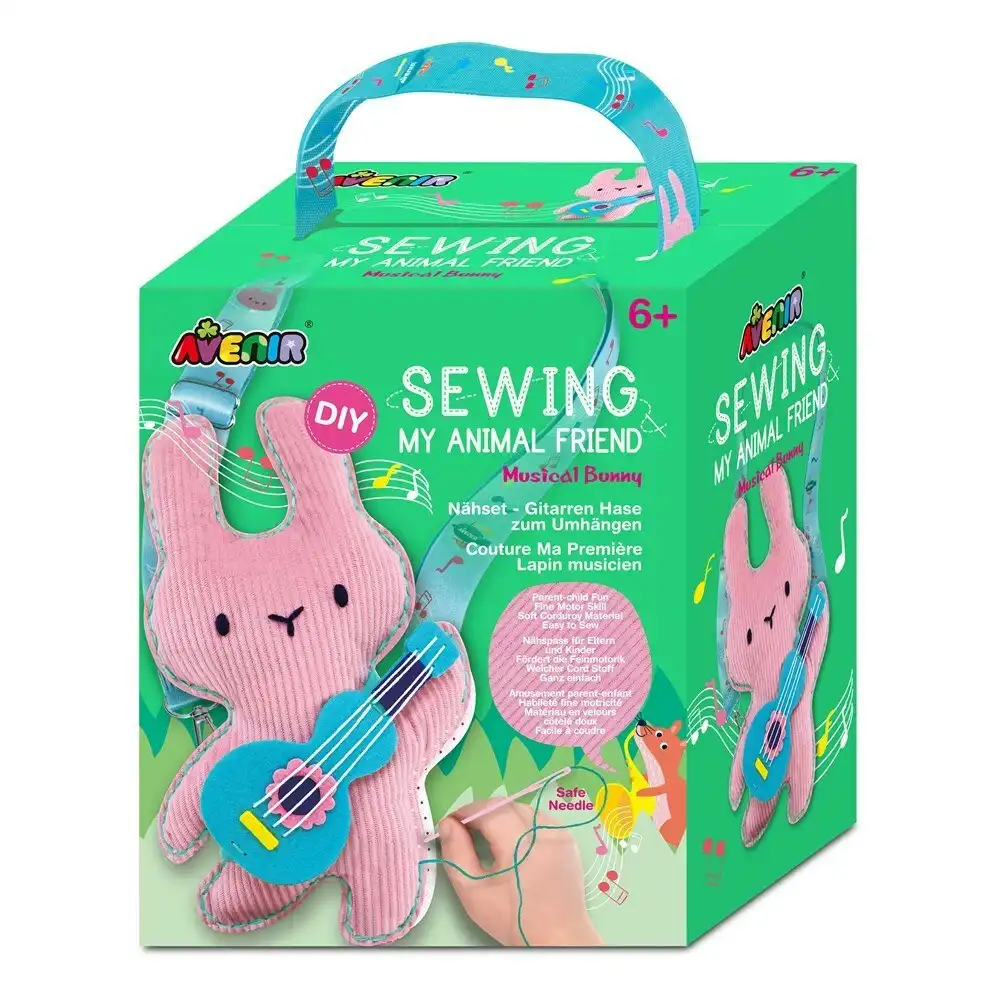 Avenir Sewing My Animal Friend Musical Bunny Sewing Learning Kids Activity 6y+