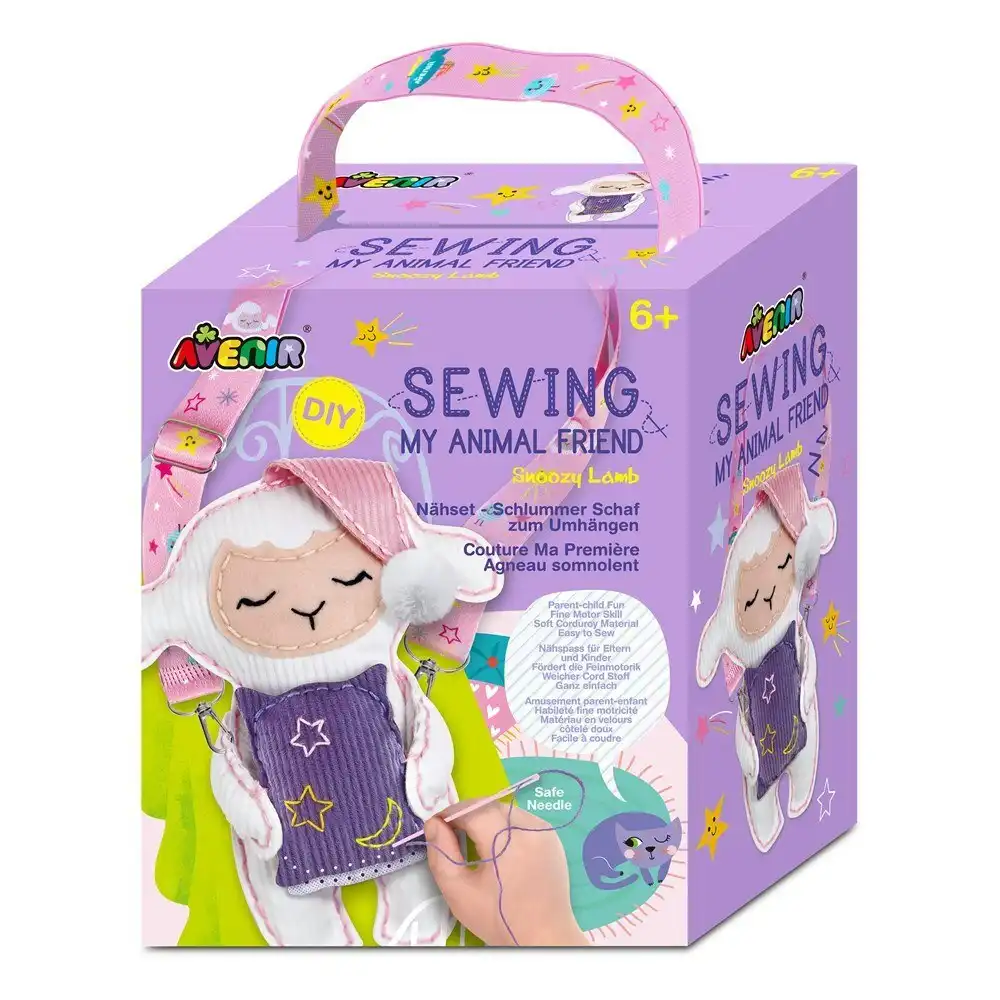 Avenir Sewing My Animal Friend Snoozy Lamb Sewing Learning Kids Activity Kit 6y+
