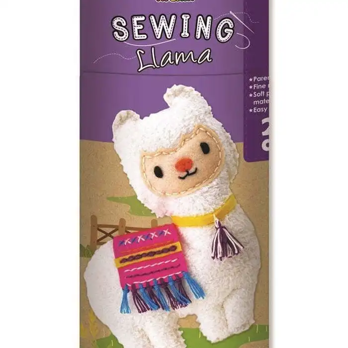 Avenir Sewing Kit Soft Plush Doll Llama Kids/Children Fun Craft Activity 6y+