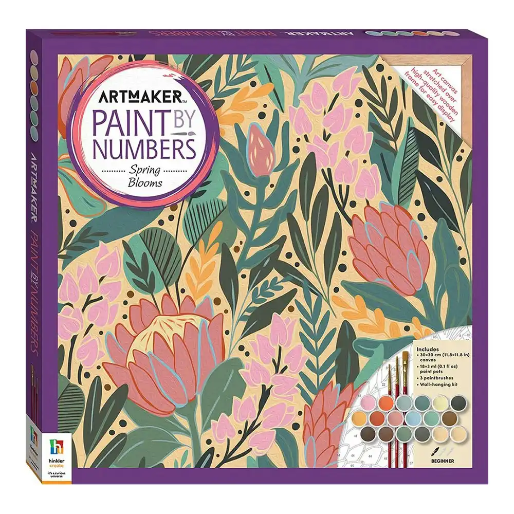 Art Maker Paint by Numbers: Spring Blooms Painting Set Art/Craft Activity