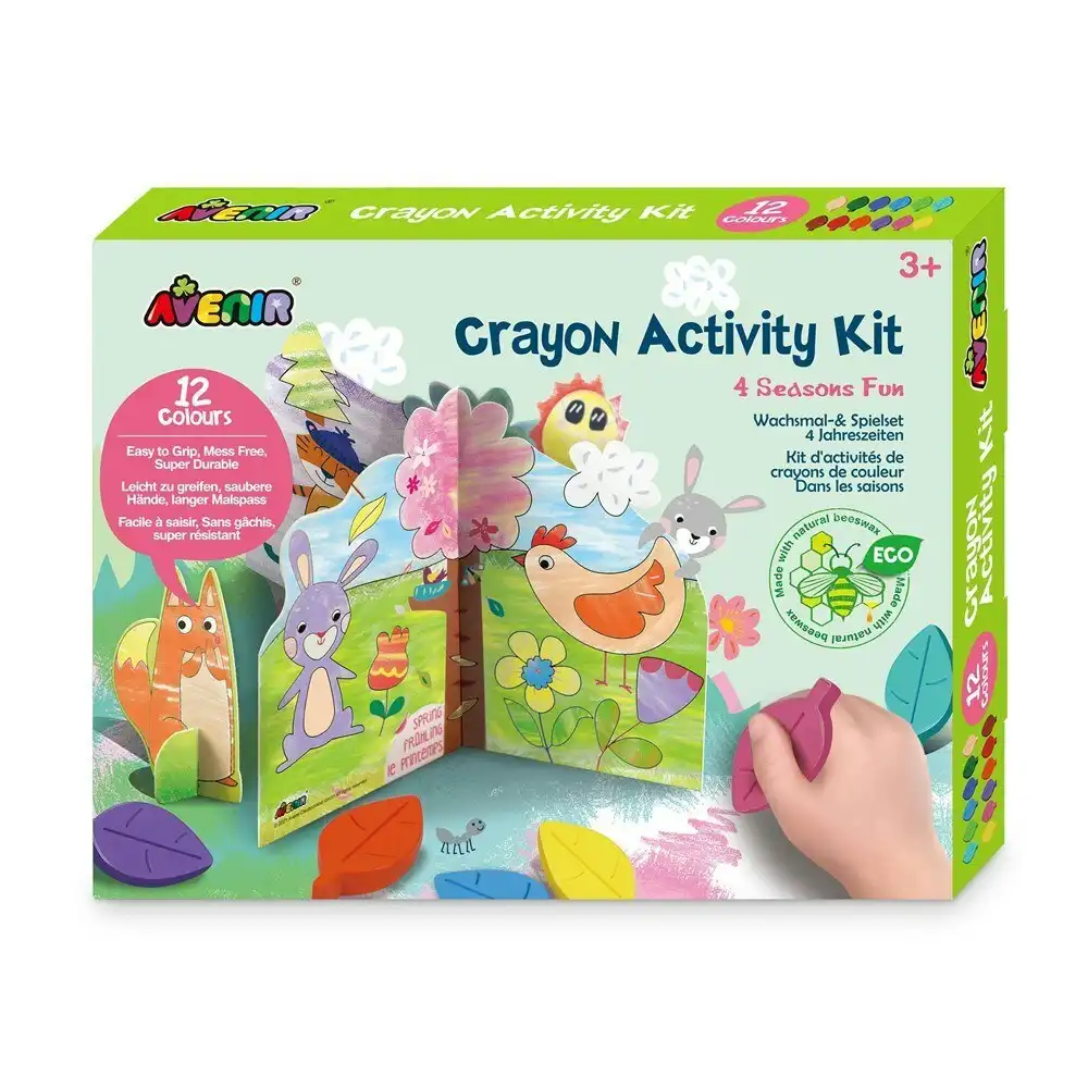 Avenir Crayon Activity Kit 4 Seasons Fun Art/Craft Kids/Children Colouring 3y+