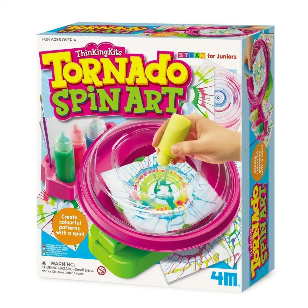 4M ThinkingKits Tornado Spin Pattern Art Kids Craft Fun Activity Play Kit 4y+