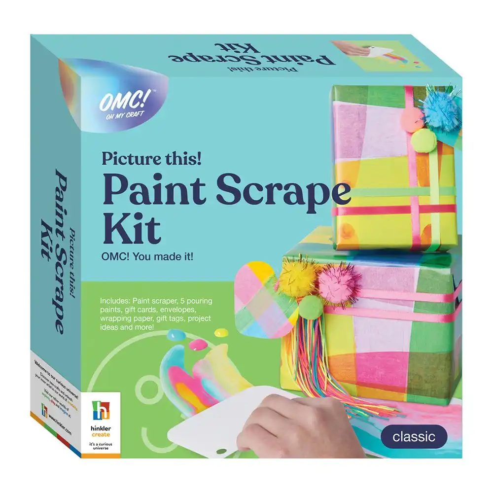 Mindbogglers OMC Picture This Paint Scrape Kit DIY Make Your Own Art/Craft Card