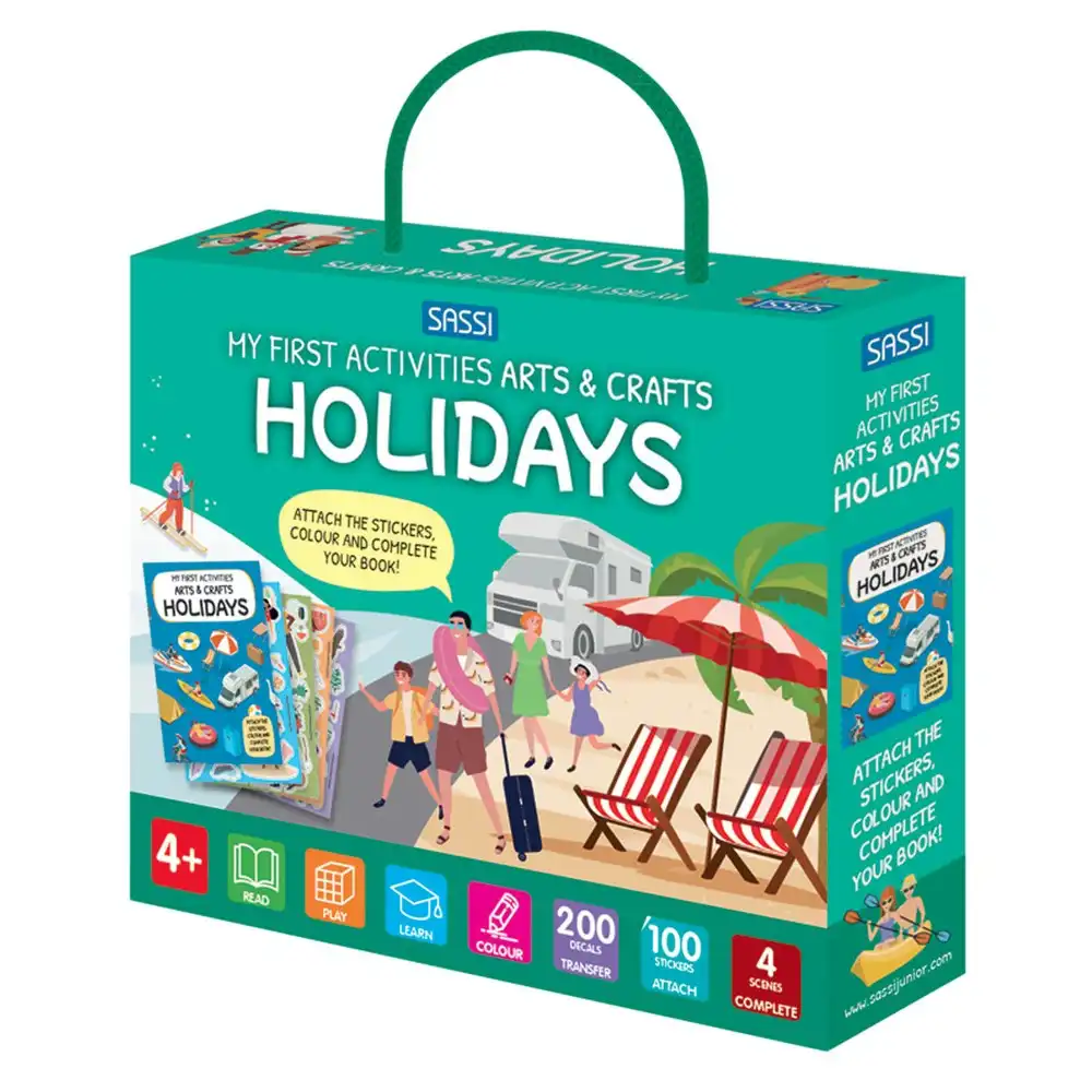 Sassi Arts & Crafts Kids/Children Sticker Activity/Colouring Book Holidays 4y+