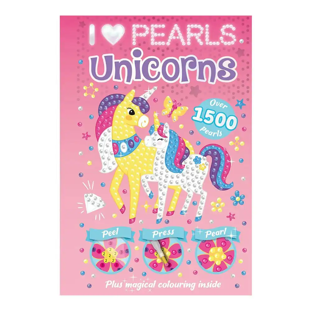 Bookoli I Love Pearls Unicorns Art/Craft Kids/Children Activity Fun Play Book