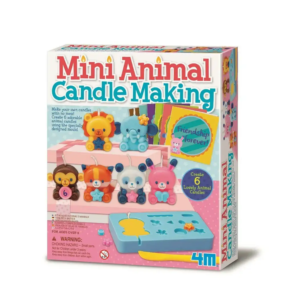 4M Creative Craft Mini Animal Candle Making Kids/Children DIY Activity Art 8y+