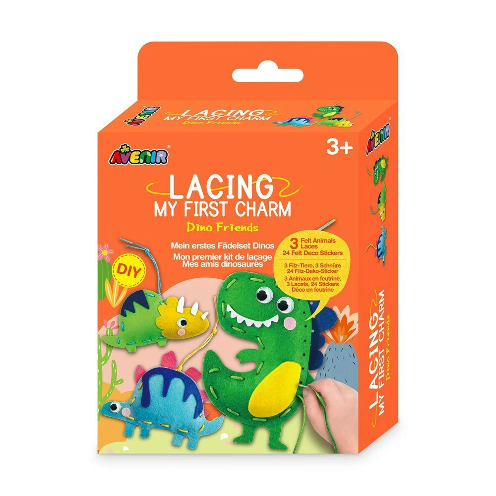 Avenir Lacing My First Charm Dino Friends Kids/Children Fun Activity Toy 3y+