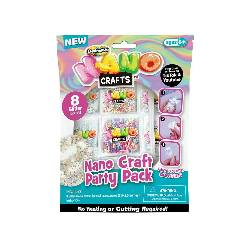 Nano Crafts Party Pack Kids/Children Art Craft DIY Creative Fun Play Toy 6y+