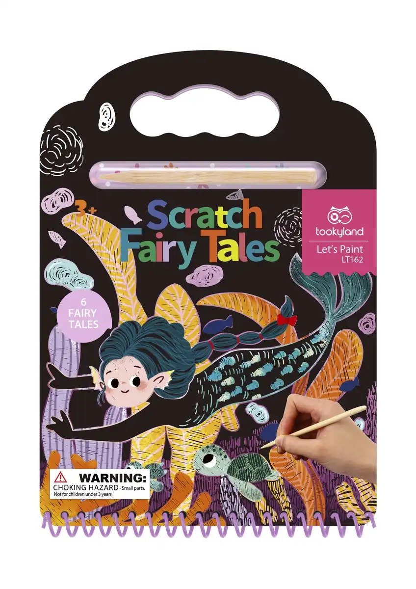 2pc Tookyland Scratch Fairy Tales Art/Craft Home/School Activity Fun Play Toy 3+