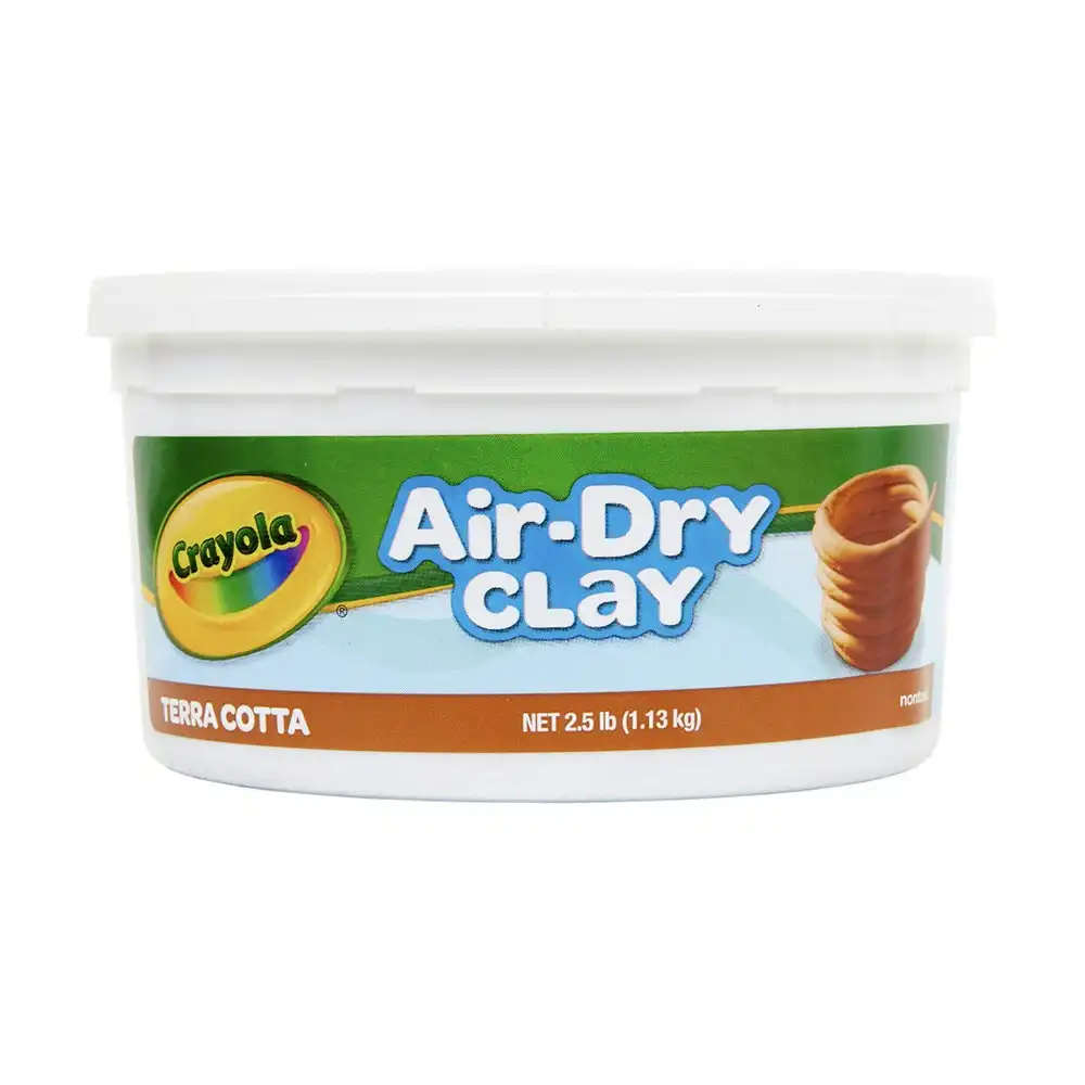 Crayola Kids/Childrens Creative Air Dry Modelling Clay 1.1kg Terracotta 36m+