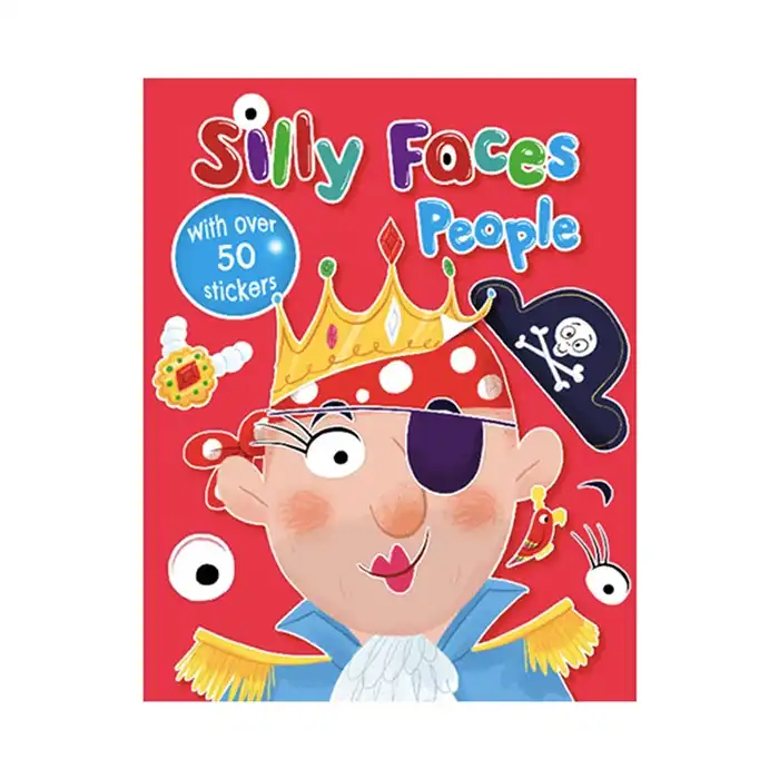 Bookoli Silly Faces People Kids Sticker Activity Book Doodle Fun Art/Craft