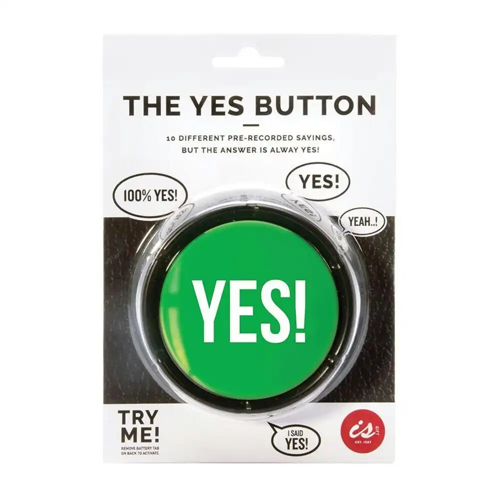 The Yes Button Recorded Talking/Sound Home Party Funny Gag Novel Fun Toy Red
